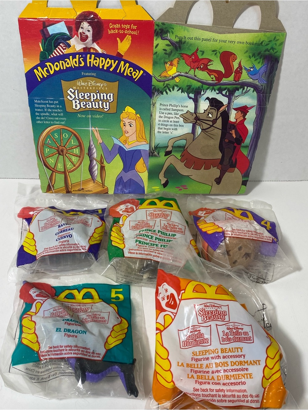 SLEEPING BEAUTY McDONALD’S HAPPY MEAL 1996